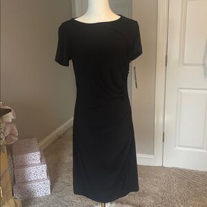 Atelier Black Draped Dress